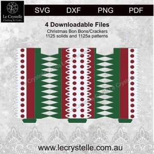 SVG cut file Christmas bon bons/crackers svg/bon bon svg for cricut and silhouette/bon bons svg/Bon bon  Pdf/bon bon