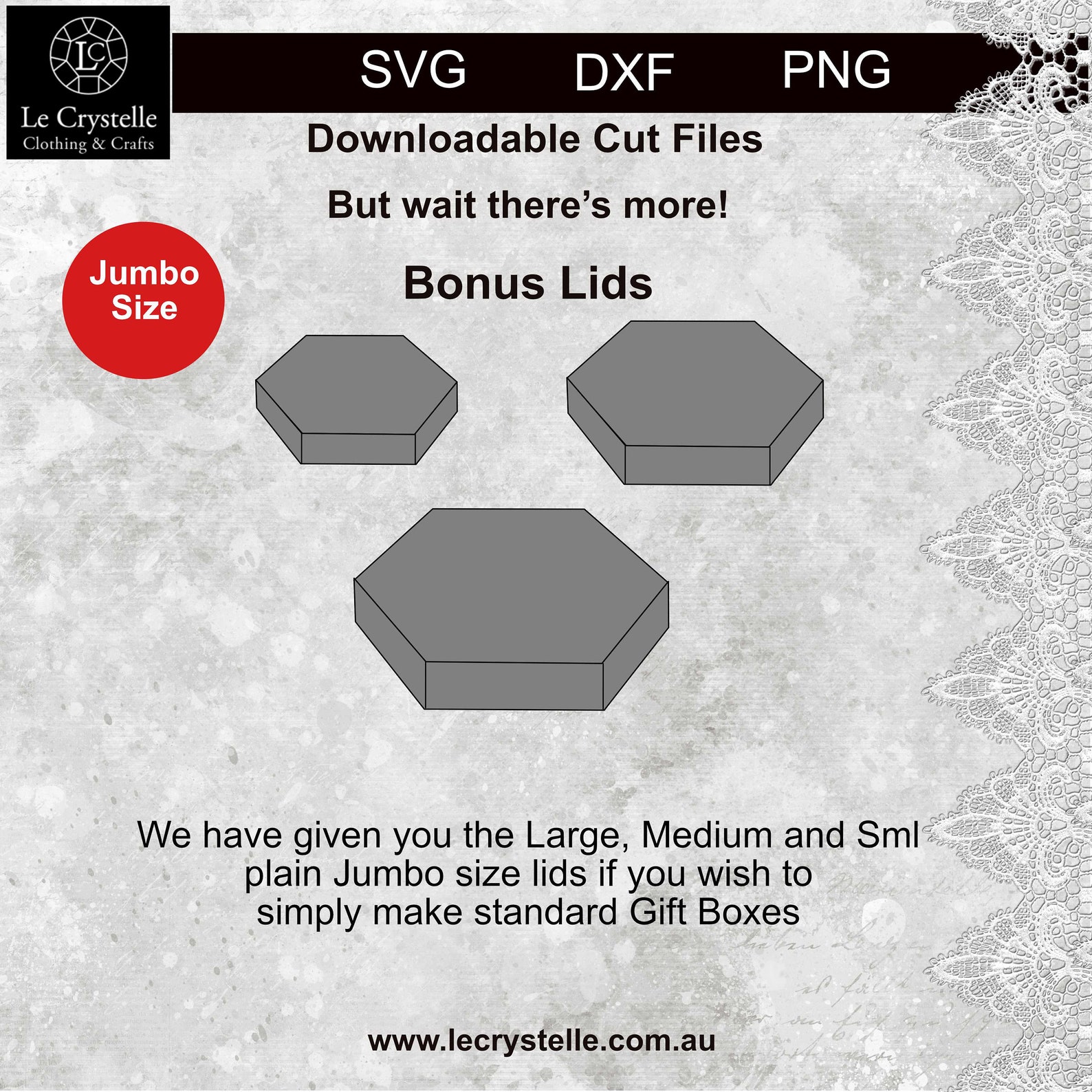 Hexagonal Gift Box /file Svg Box Cricut/hexagon Box Template/boxes Svg ...