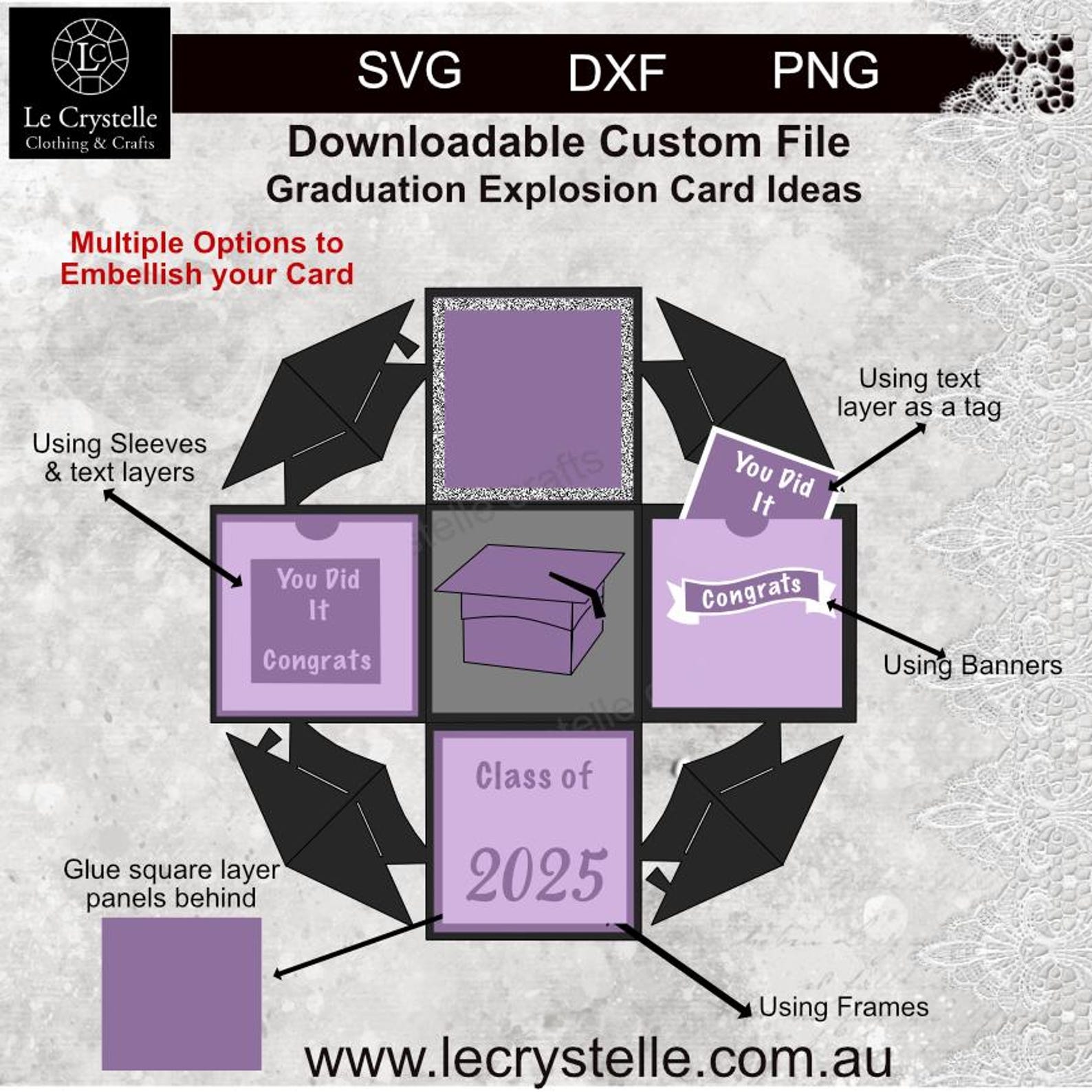 Svg Exploding Graduation Graduation Explosion Box/svg Graduation /graduation Card/graduation ...