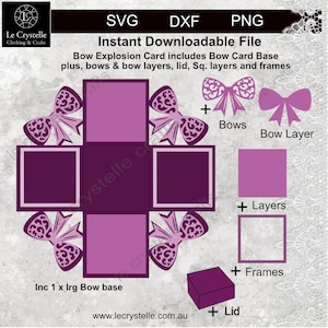 Boeg explosiedoos/SVG Explosiekaart/boegkaart/boeg exploderende kaart /explosiekaarten/gelaagde kaart/cricut/silhouet/