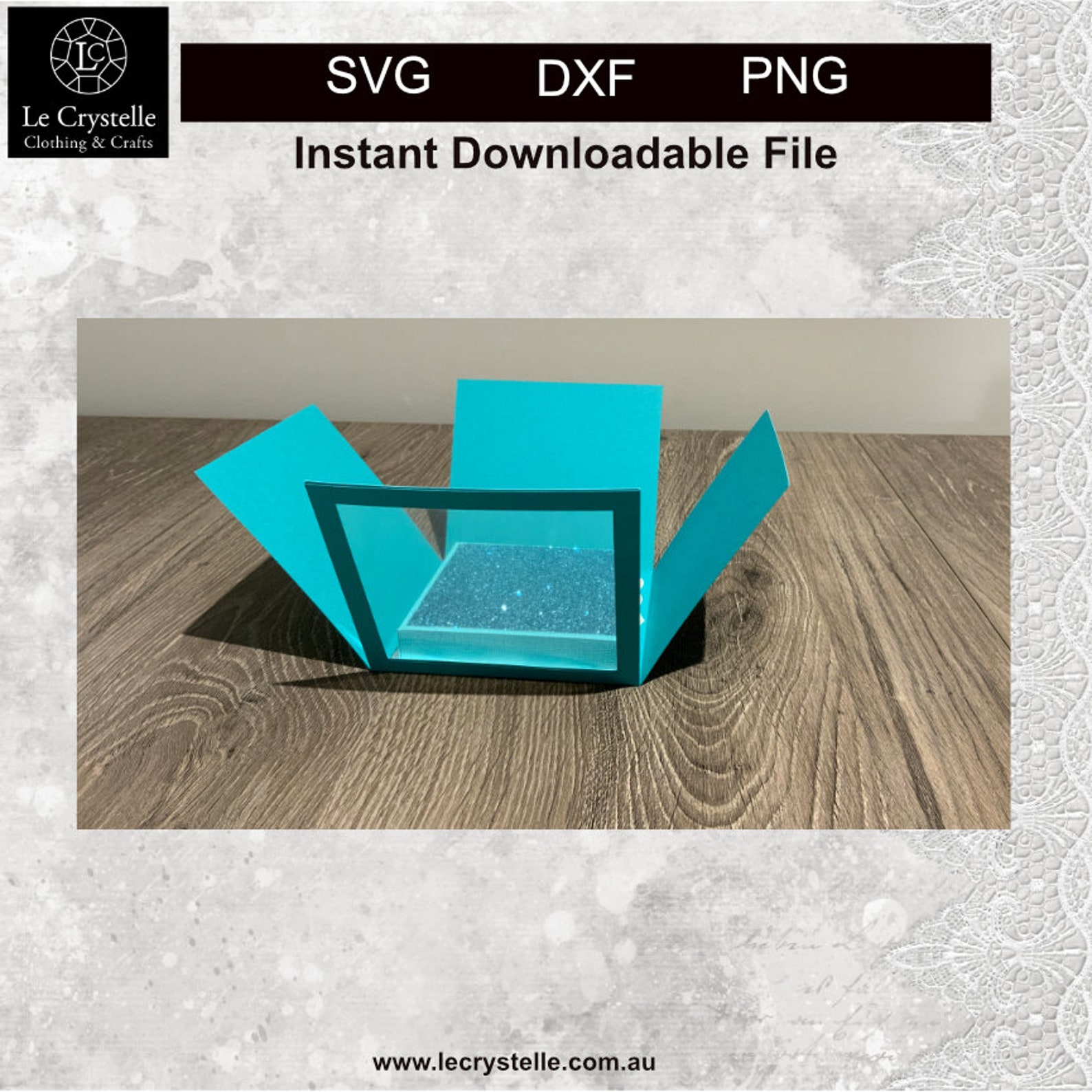 Explosion Box With Platform SVG /cut File/exploding Card Template/svg ...