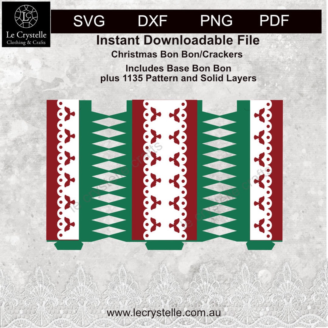 SVG Cut File Christmas Bon Bons/crackers Svg 1135/bon Bon Svg Etsy