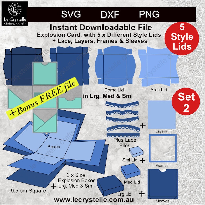 Exploding Box Template - Etsy
