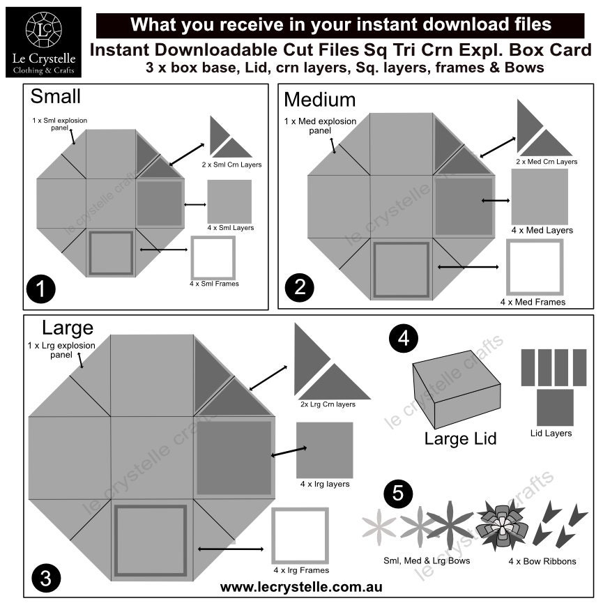 SVG Explosion Box/cut File/exploding Card Template/svg - Etsy Australia