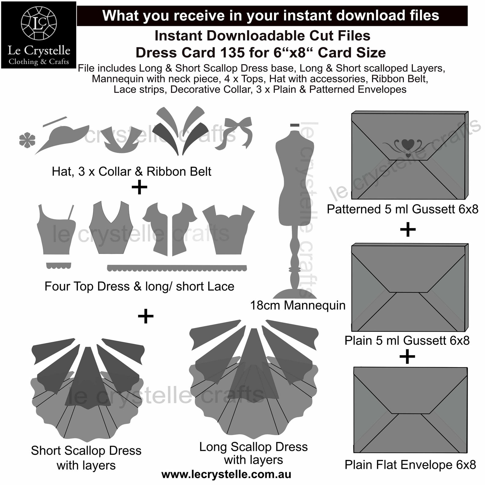 Dress Card/svg Cut File/ladies Dress Card/ Template 135/svg Etsy