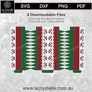 SVG cut file Christmas bon bons/crackers svg/bon bon svg for cricut and silhouette/bon bons svg/Bon bon  Pdf/bon bon
