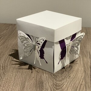 Butterfly Explosion Box Pop Out 330/SVG Cut File/exploding Card ...