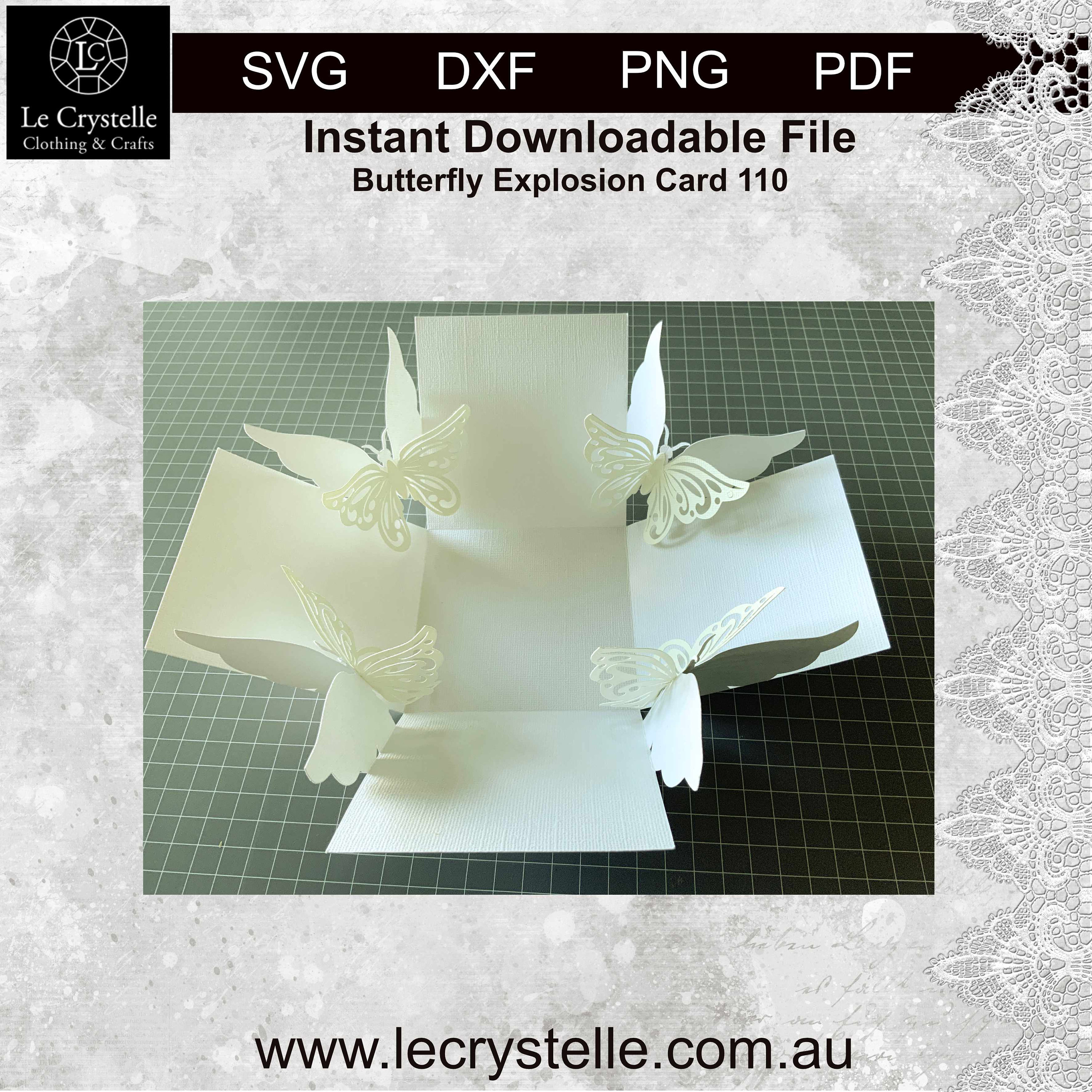 SVG Butterfly Explosion Box 110/cut File/exploding Card - Etsy