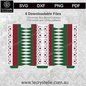 SVG cut file Christmas bon bons/crackers svg/bon bon svg for cricut and silhouette/bon bons svg/Bon bon  Pdf/bon bon