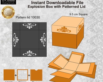 Explosion Box SVG /cut File/exploding Card Template/svg - Etsy
