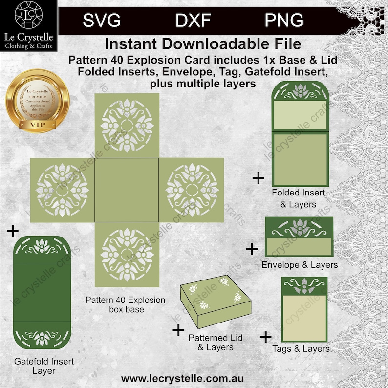pudełko eksplodujące/wybuchające pudełko prezentowe/plik do cięcia/wybuchający szablon/prezenty świąteczne/wybuchający prezent/karta warstwowa/cricut/sylwetka/wzór 40 zdjęcie 1