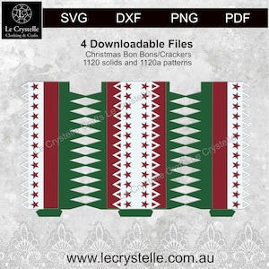 SVG cut file Christmas bon bons/crackers svg/bon bon svg for cricut and silhouette/bon bons svg/Bon bon  Pdf/bon bon