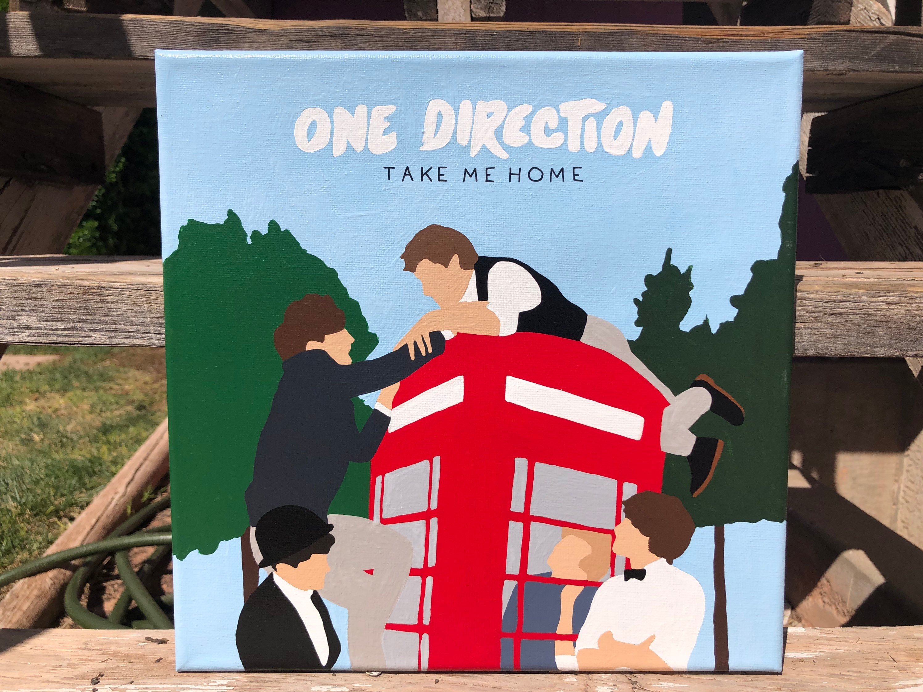 One Direction Take Me Home Album Cover Painting FREE - Etsy UK