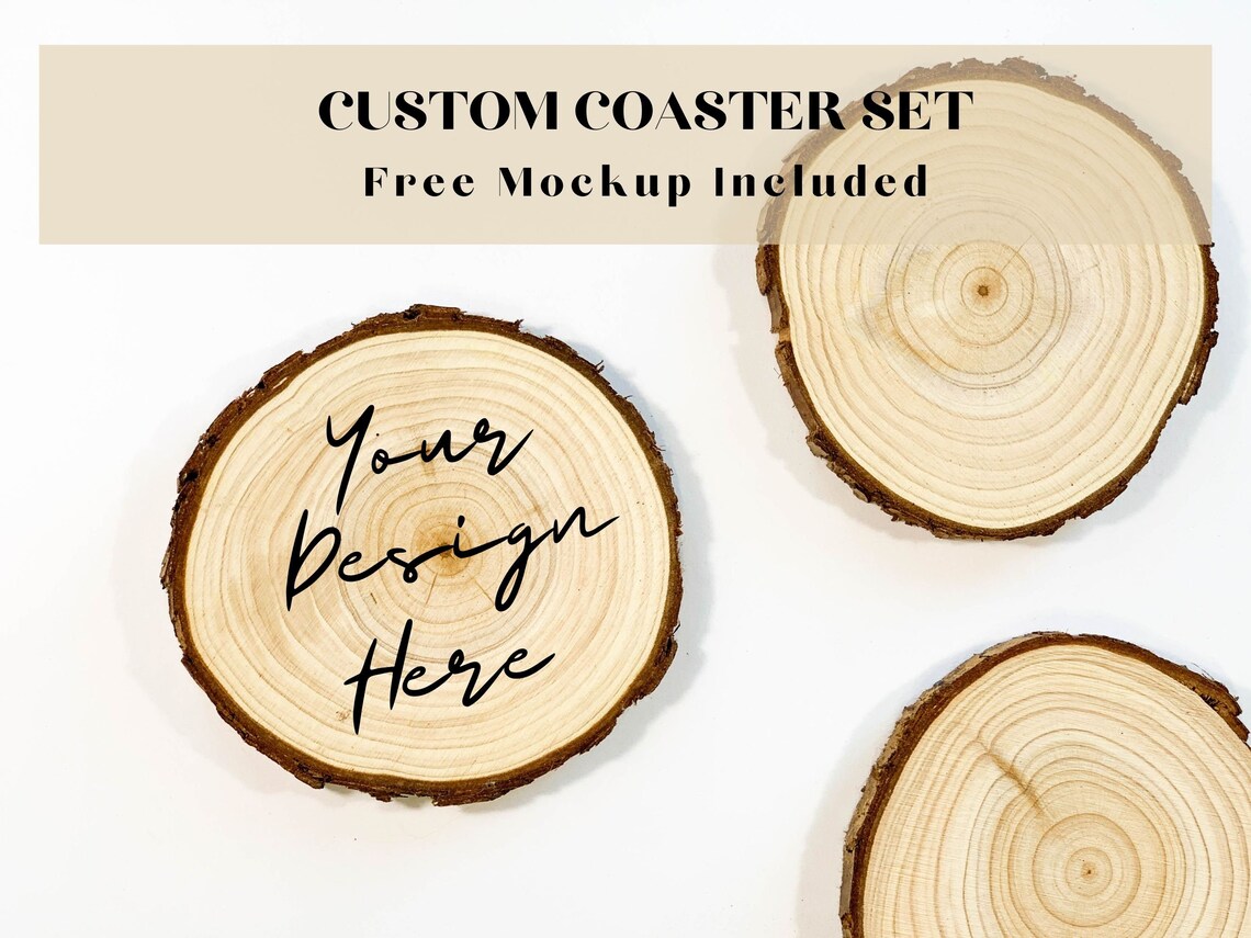 Custom Wood Burned Coasters Set / Pyrography / Woodburning / Etsy