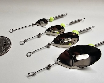 WALLEYE SPINNER RIG - NIGHTCRAWLER / GOLDFISH BLADE - IKE-CON Fishing Tackle - Foto 13