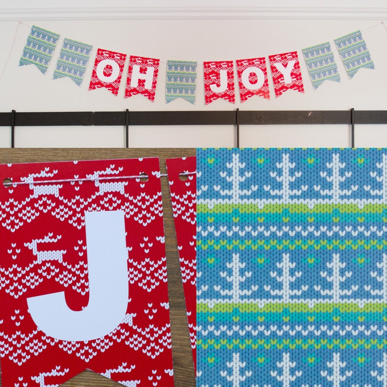 Oh Joy Bunting for Christmas Printable image 1