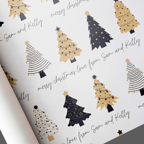 Personalised Christmas Wrapping Paper Etsy