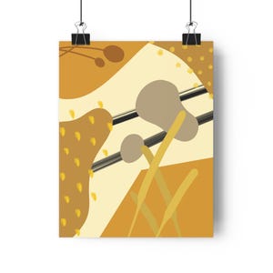 Abstract Art Print, Modern Wall Decor, Boho Aesthetic, Home Gallery, Unique Gift Idea, Cozy Space, Living Room Wall Art