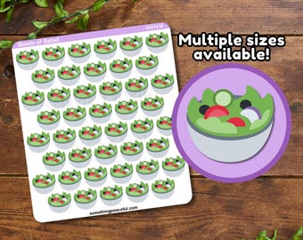 Salad Sticker Sheet - Multiple Sizes, Matte, Glossy, or Clear