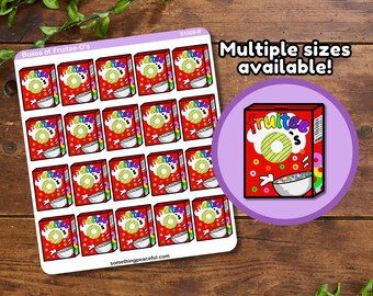 Cereal Box Sticker Sheet - Multiple Sizes, Matte, Glossy, or Clear
