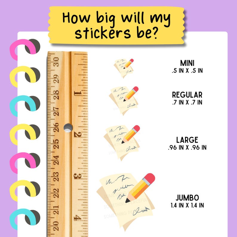 Handwritten Note Sticker Sheet - Multiple Sizes, Matte, Glossy, or ...