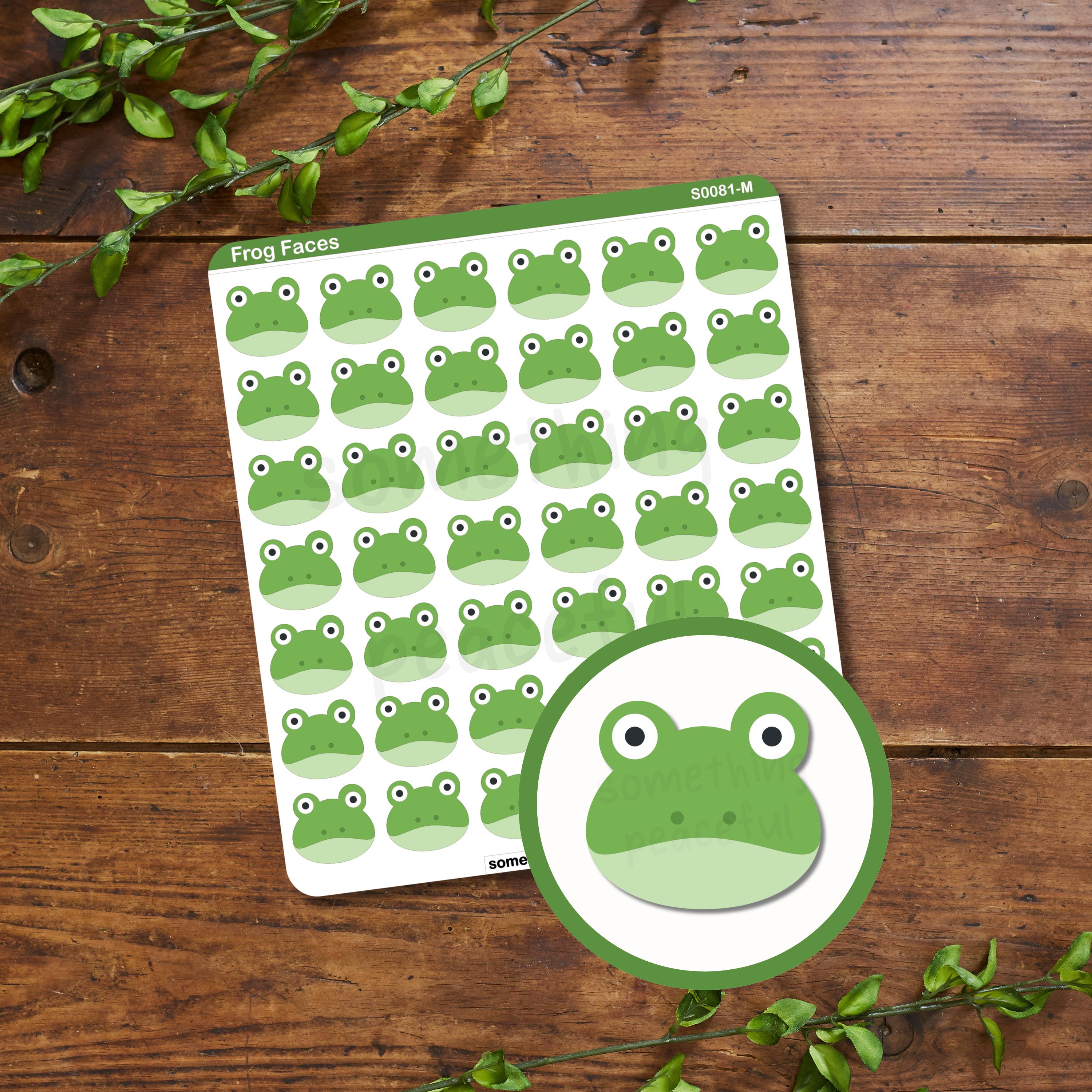 Frog Sticker Sheet - Multiple Sizes, Matte, Glossy, or Clear - Etsy
