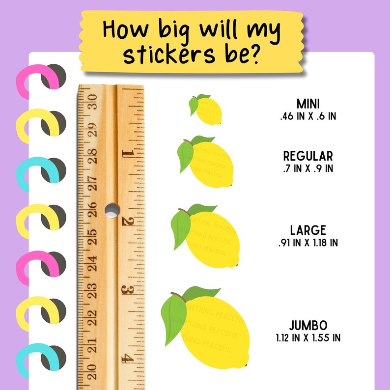 Lemon Sticker Sheet - Multiple Sizes, Matte, Glossy, or Clear - Etsy