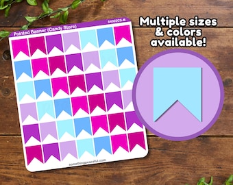 Pointed Banner Sticker Sheet – Planner Bullet Points