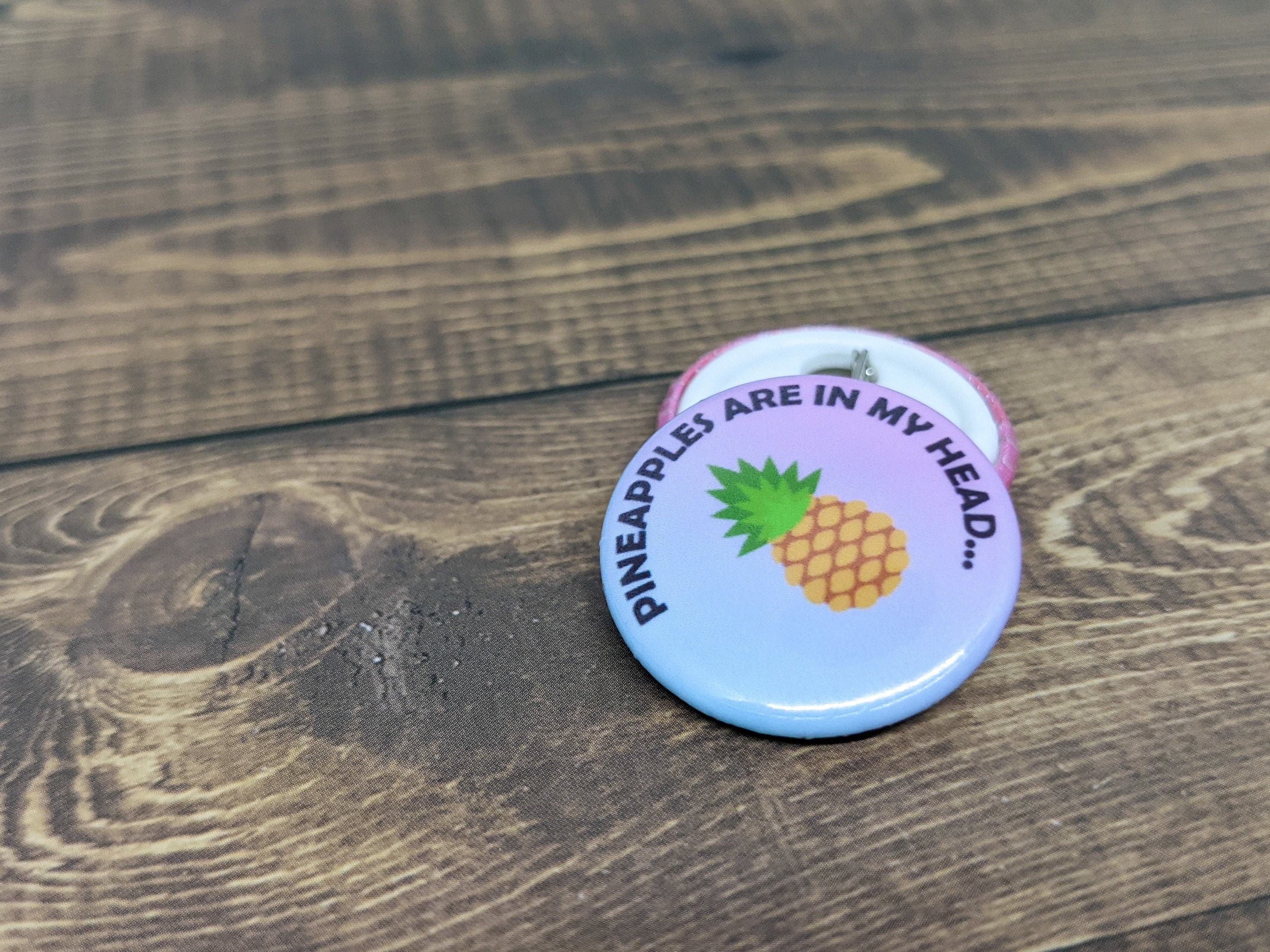 Pineapples Are in My Head Glass Animals Inspired Pinback Etsy