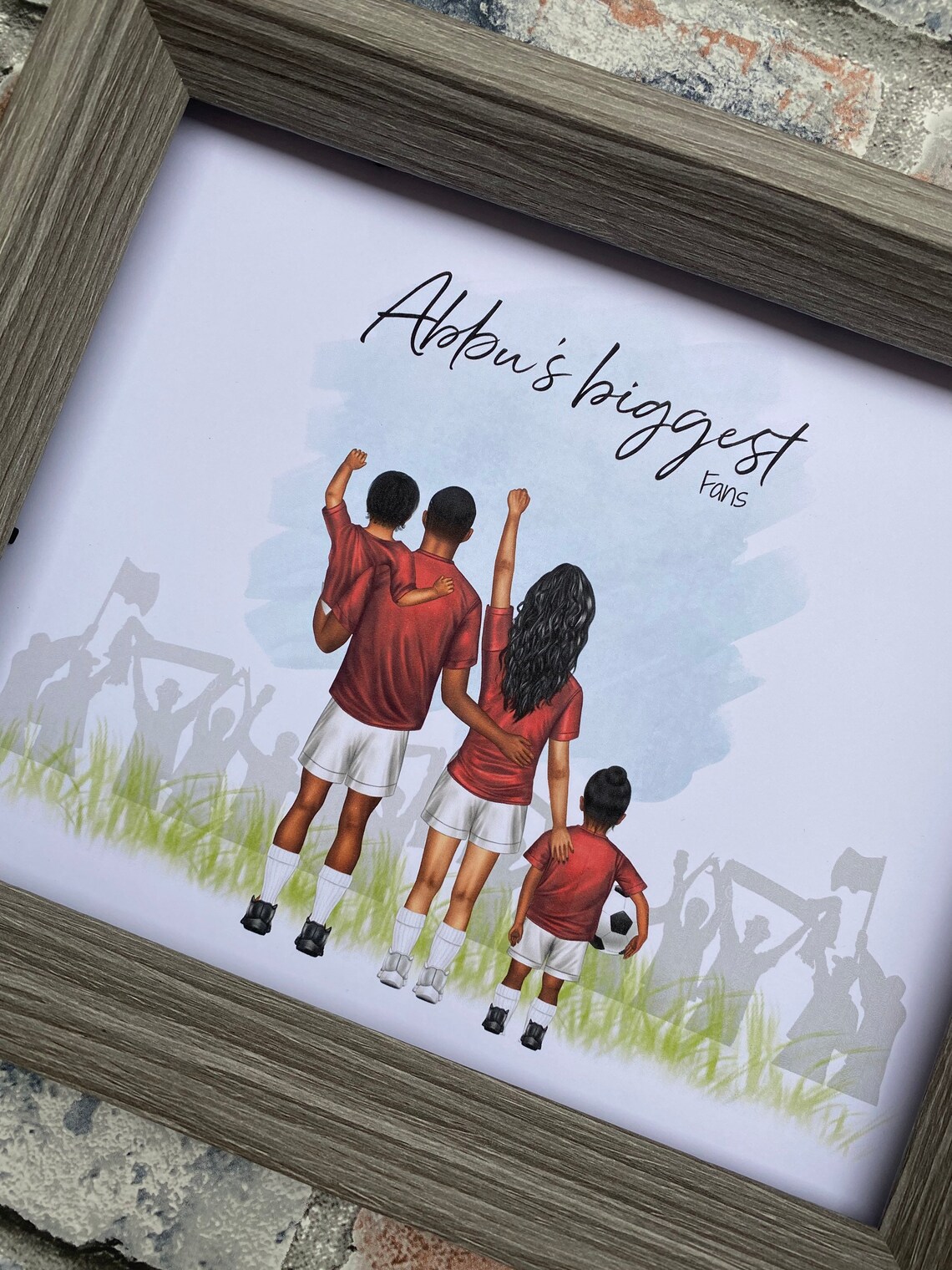 Personalised team dad team grandad football print gifts for Etsy
