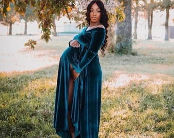 Emerald Green Maternity Dress - Etsy Canada