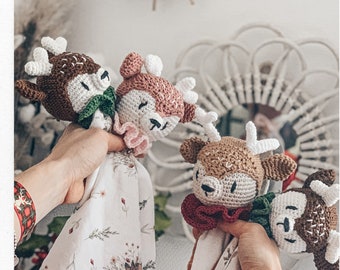Doudou Lange Plat Personnalise En Crochet By Lesjolieslapinettes
