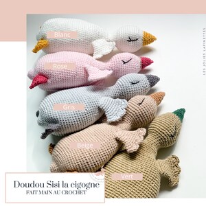 Lapinette Doudou Lapin Crochet Nattou Nin Lange Plat Etsy