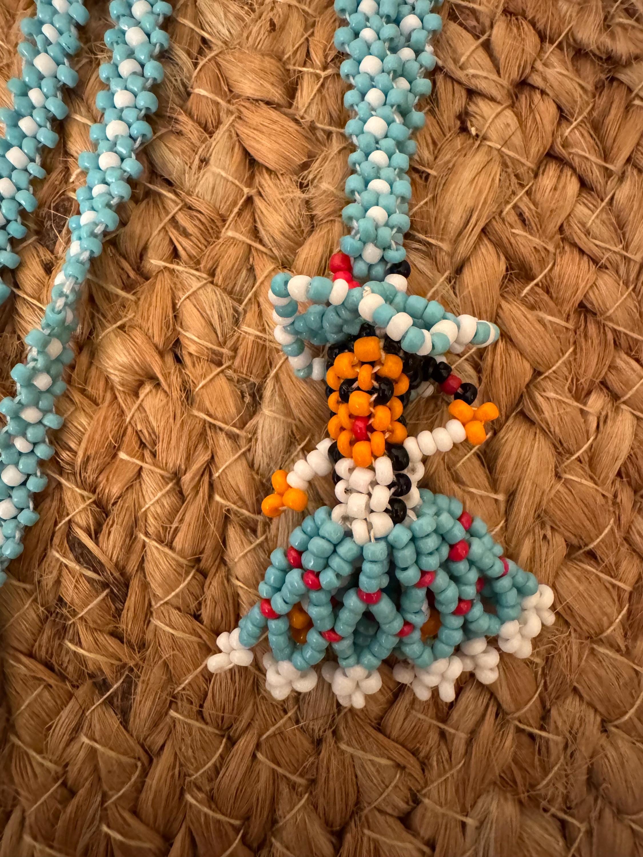 Seed Bead Indian Doll Necklace - Etsy