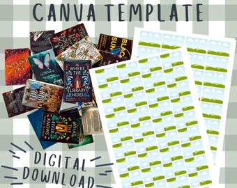 Miniature Book Covers, Canva Template, 1:12 Scale (Digital Download)