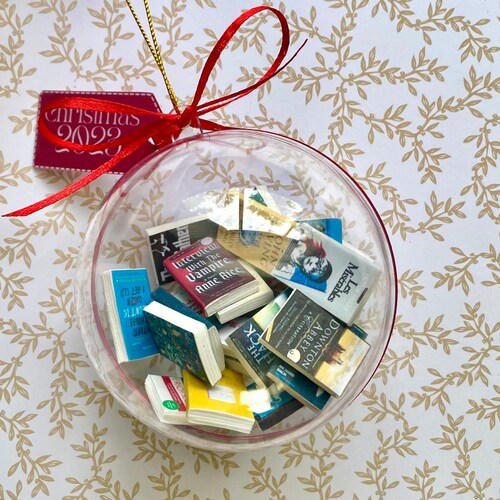 Personalized Book Lovers Acrylic Ornament 2025, Custom