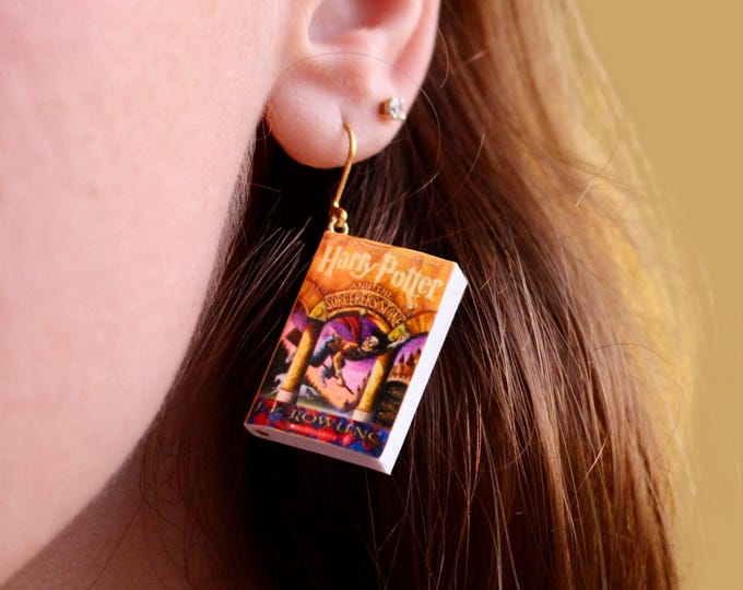 Featured listing image: Custom Miniature Favorite Book Earrings: Handmade Literary Jewelry