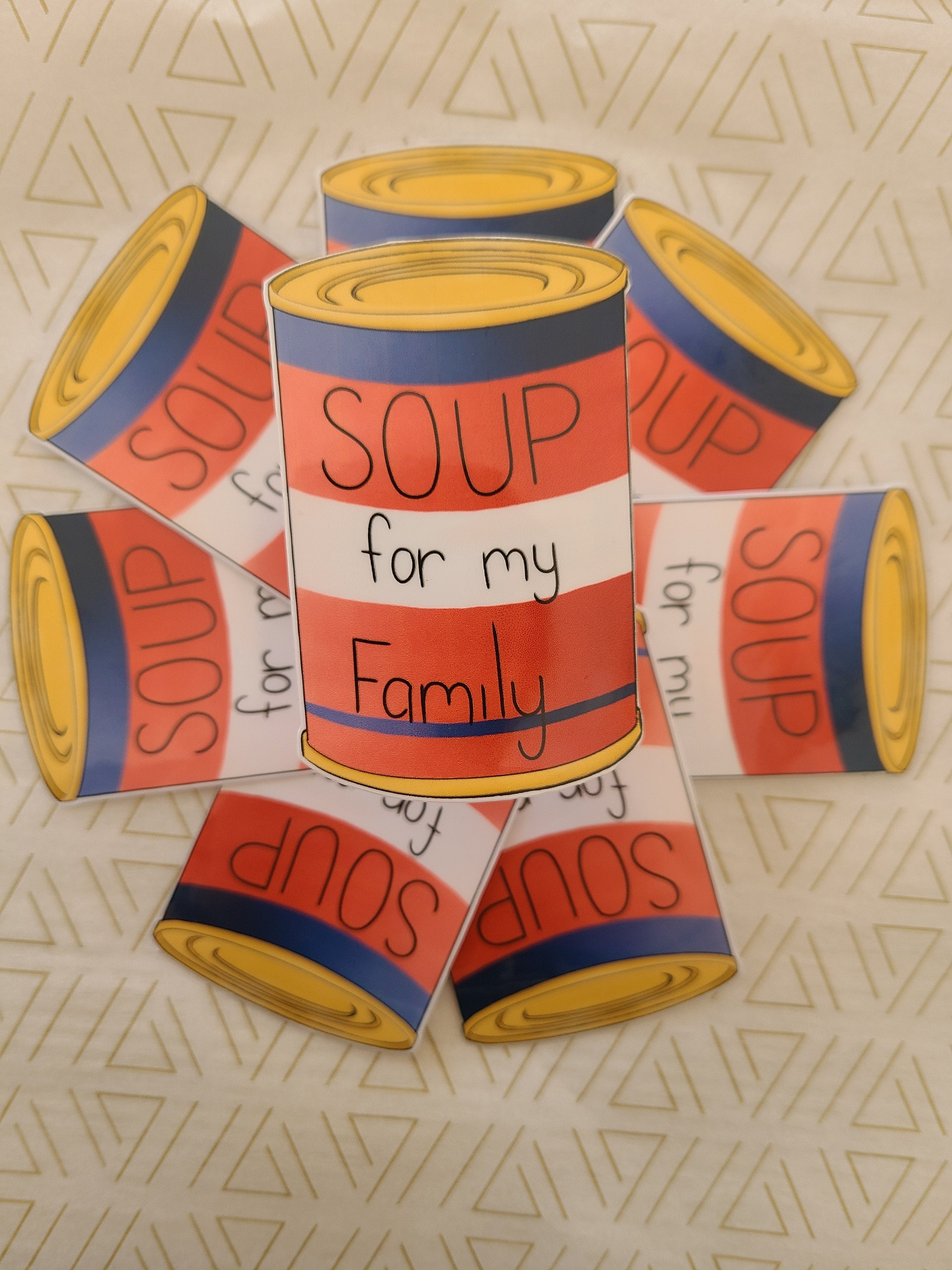 Soup for My Family Meme Laminated Sticker Cute Satirical - Etsy