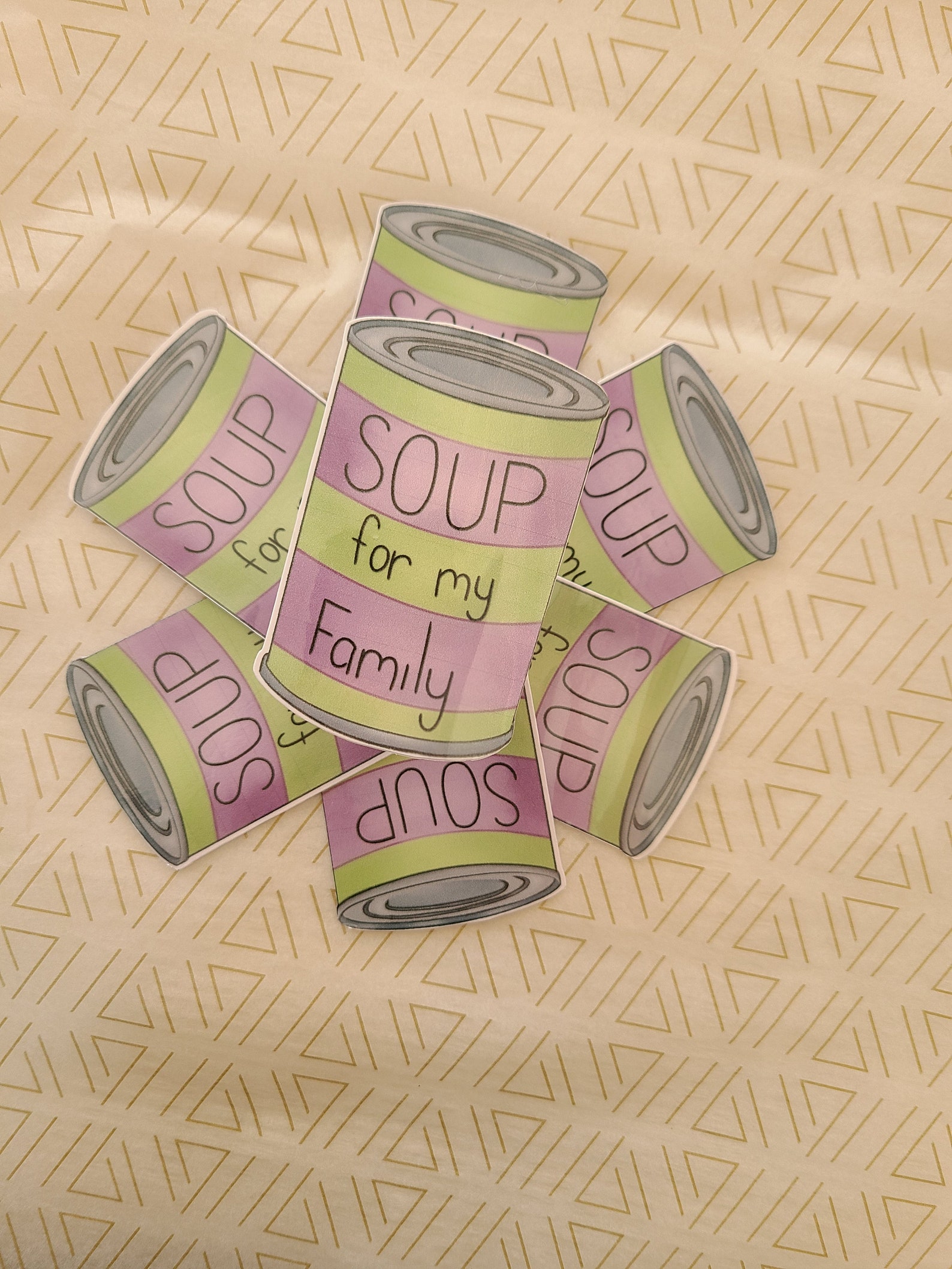Soup for My Family Meme Laminated Sticker Cute Satirical - Etsy