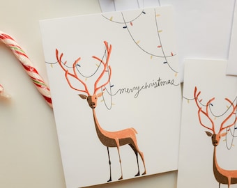 Reindeer Christmas Card