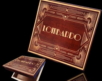 Cherry Wood lined Spanish Cedar Cigar Humidor, customizable and engraved for the perfect gift