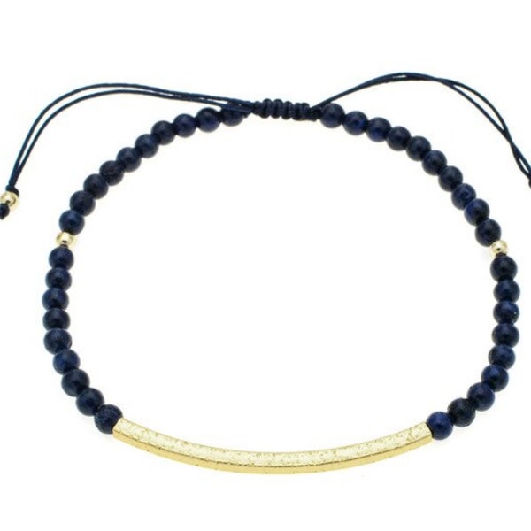 Delicate beaded bracelet with gold bar | Holiday 2022 | Boho jewelry | Adjustable | gifts for her | Dainty Bracelet | Bracelet stack