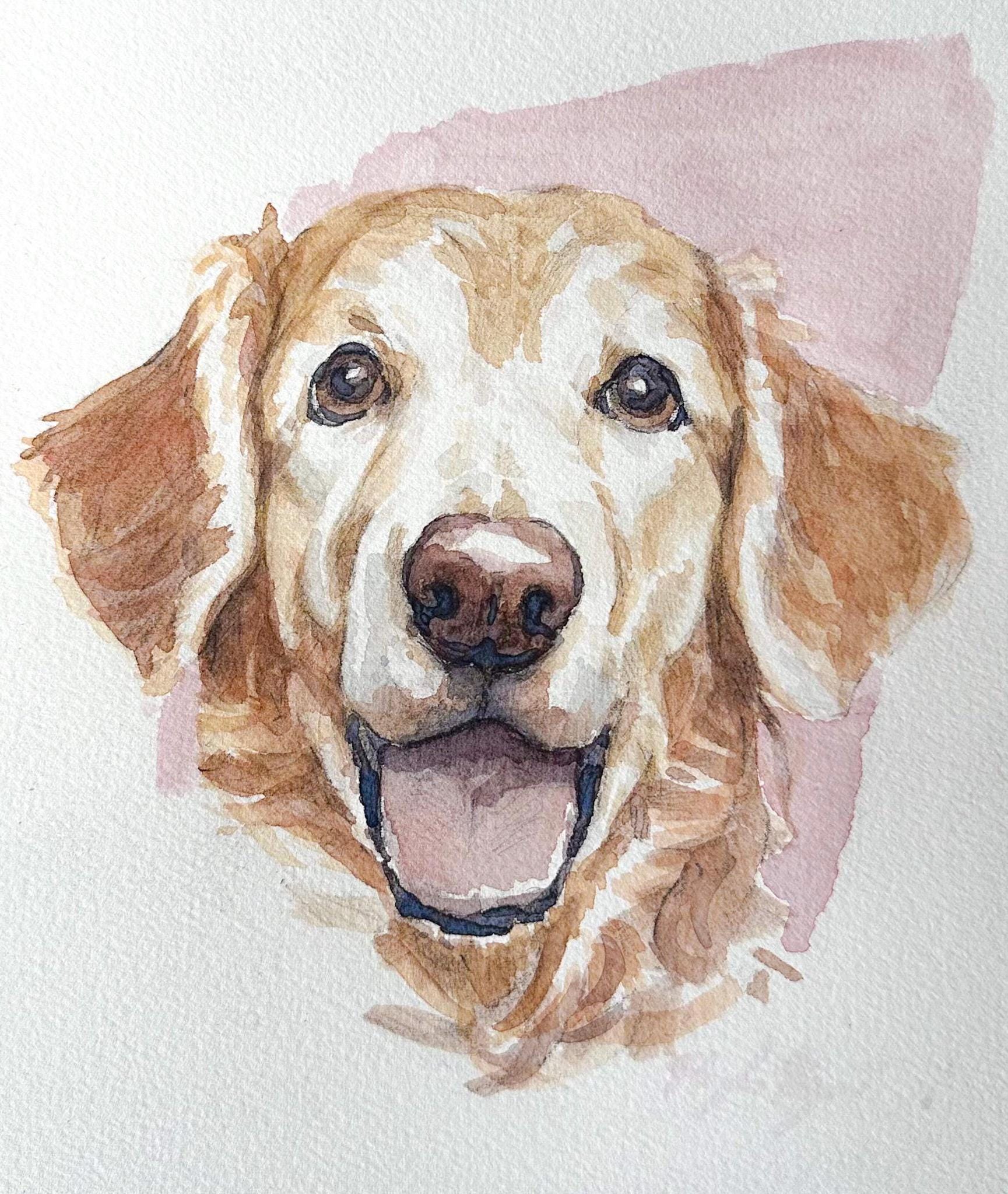 Custom Watercolor Pet Portrait