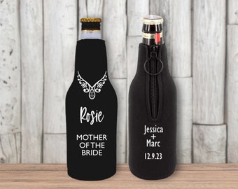 Personalized Neoprene Beer Bottle Sleeve | Wedding Party Favor