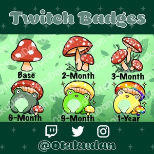 mushroom frog | twitch badges