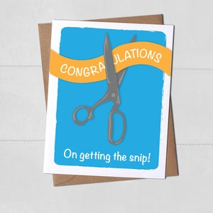 Printable Vasectomy Congratulations Card - Etsy