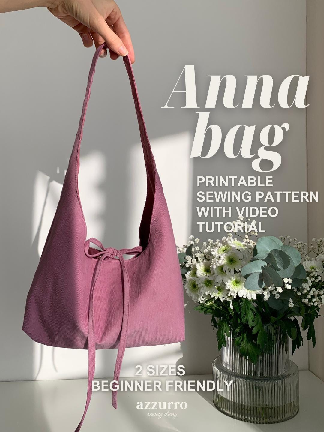 Anna Bag | Boho Bag Sewing Pattern PDF | Beginner Friendly Shoulder ...