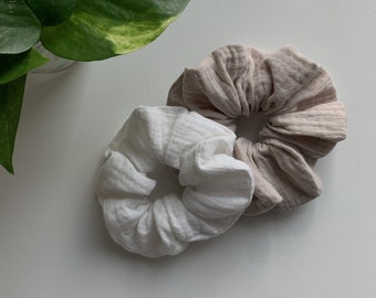 Scrunchies pour cheveux en mousseline, Élastiques pour cheveux / Bandes élastiques pour cheveux, Made in Italy / Bandes pour cheveux