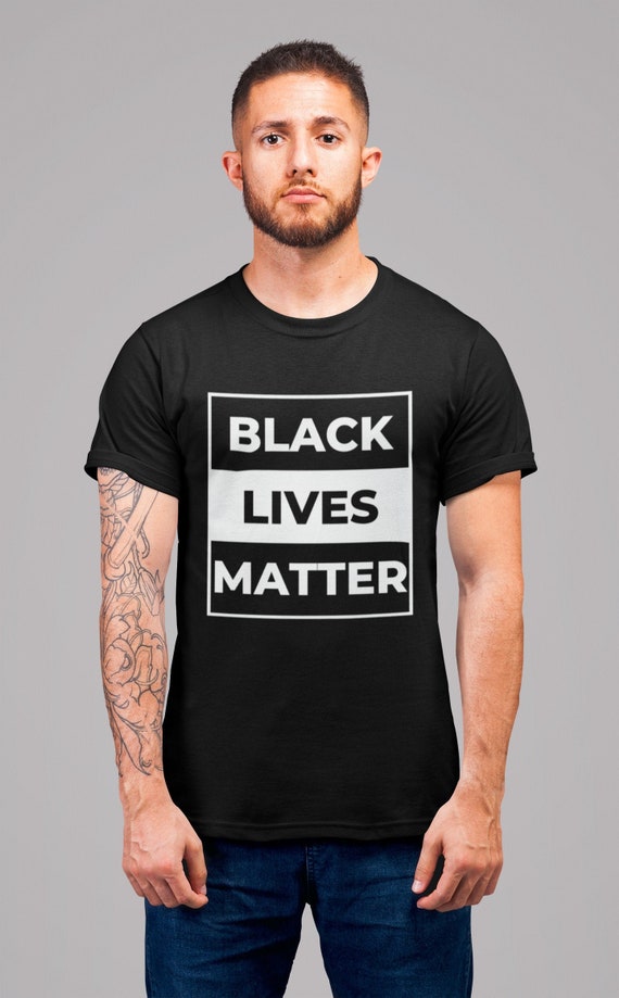 Men's T-Shirt Black Lives Matter Tee Shirt Top | Etsy