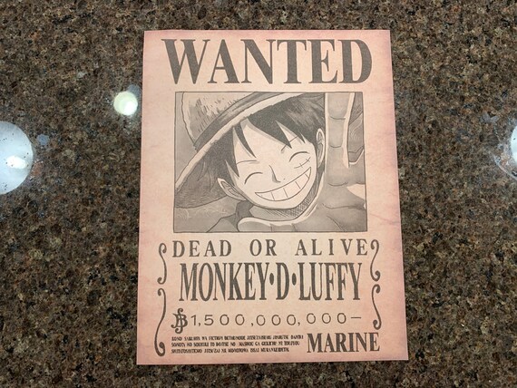 Featured image of post Luffy Wanted Poster Wano This is the famous one piece luffy wanted poster with a size of 51 by 35 5cm